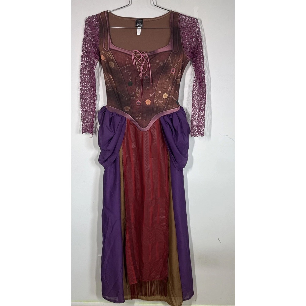 Disney Hocus Pocus Cosplay Sarah Sanderson Costume Witch Dress Size M Halloween